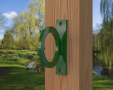 Heavy Duty Nautical Rope Ring, Narrow Body Fence Rings For Round Posts (3 sizes available) - Madison Iron and Wood