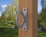Heavy Duty Nautical Rope Ring, Narrow Body Fence Rings For Round Posts (3 sizes available) - Madison Iron and Wood