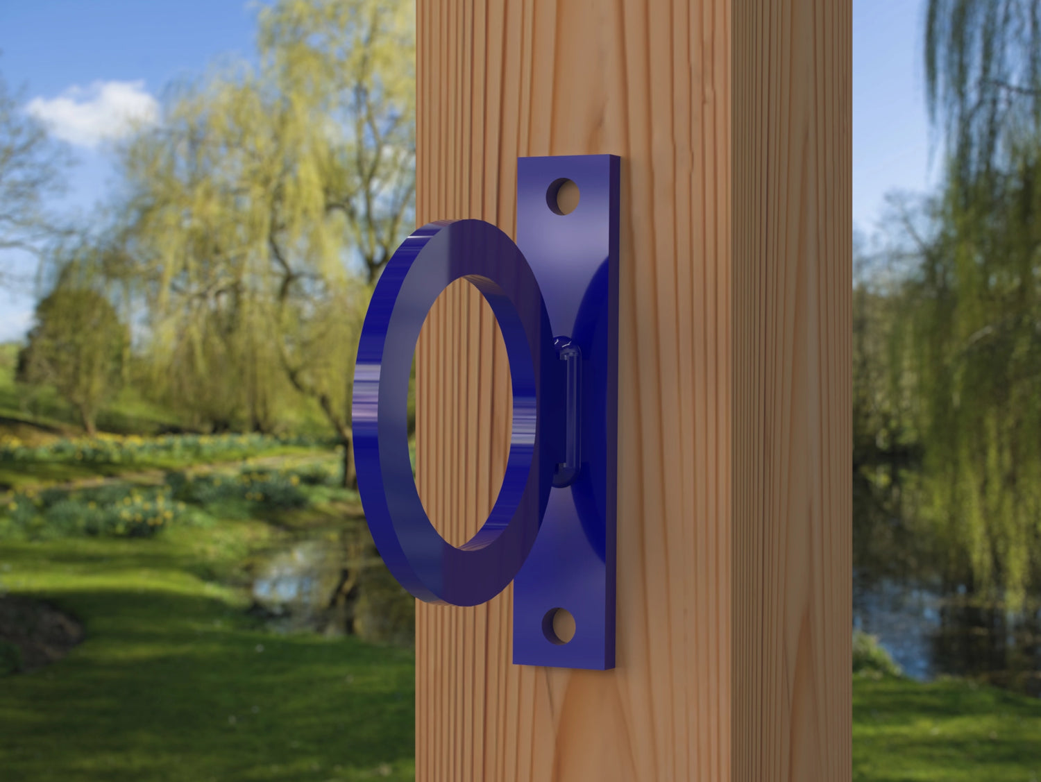 Heavy Duty Nautical Rope Ring, Narrow Body Fence Rings For Round Posts (3 sizes available) - Madison Iron and Wood