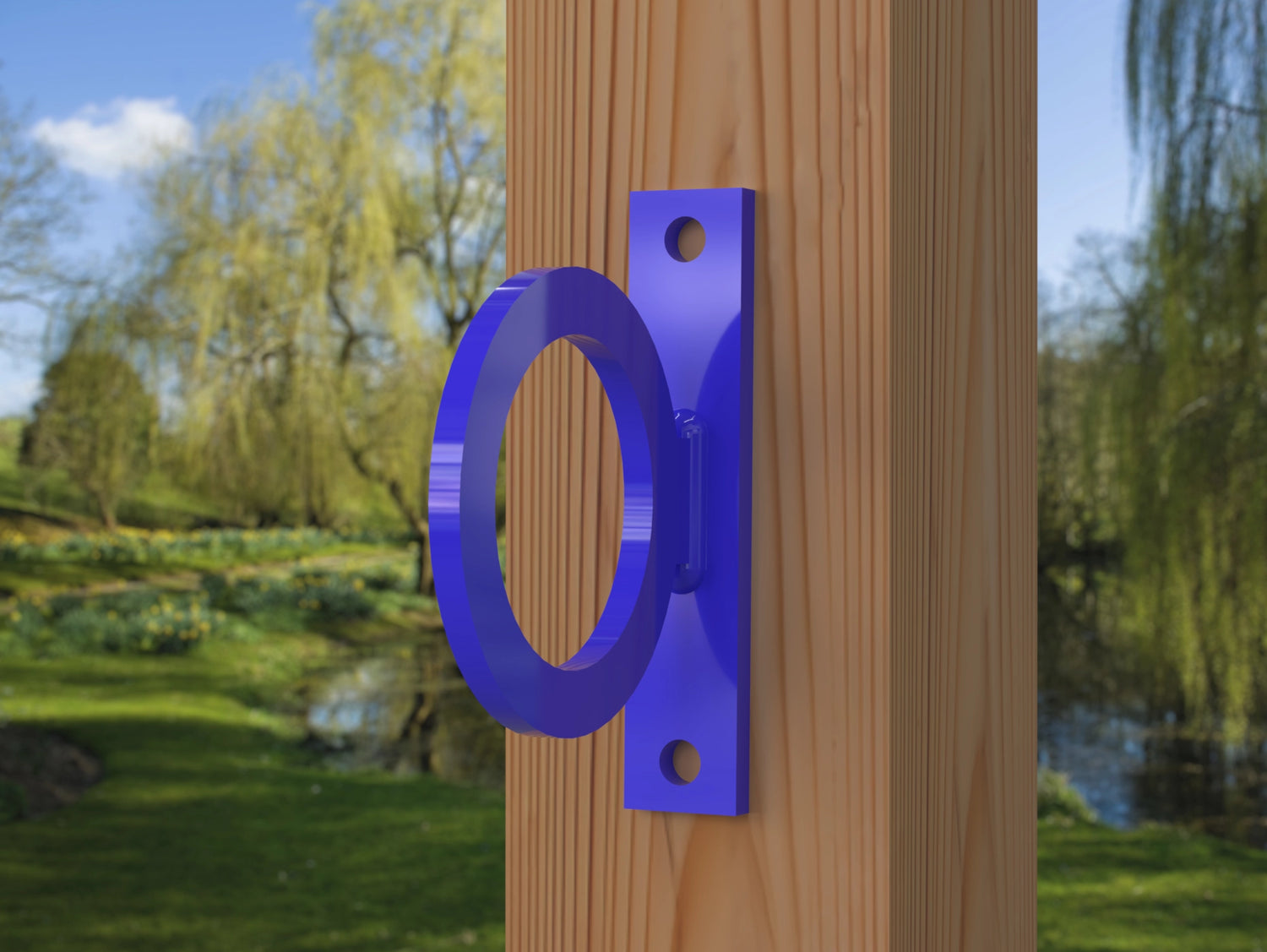 Heavy Duty Nautical Rope Ring, Narrow Body Fence Rings For Round Posts (3 sizes available) - Madison Iron and Wood
