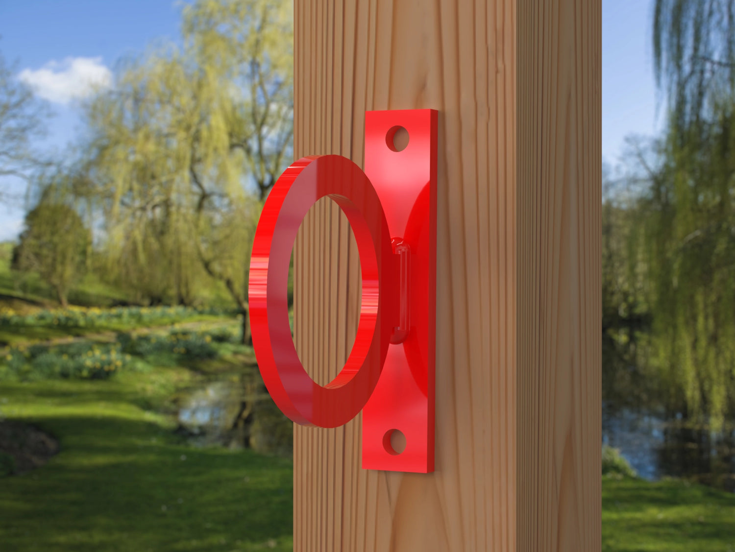 Heavy Duty Nautical Rope Ring, Narrow Body Fence Rings For Round Posts (3 sizes available) - Madison Iron and Wood
