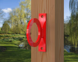 Heavy Duty Nautical Rope Ring, Narrow Body Fence Rings For Round Posts (3 sizes available) - Madison Iron and Wood