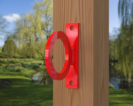 Heavy Duty Nautical Rope Ring, Narrow Body Fence Rings For Round Posts (3 sizes available) - Madison Iron and Wood