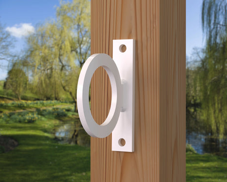 Heavy Duty Nautical Rope Ring, Narrow Body Fence Rings For Round Posts (3 sizes available) - Madison Iron and Wood