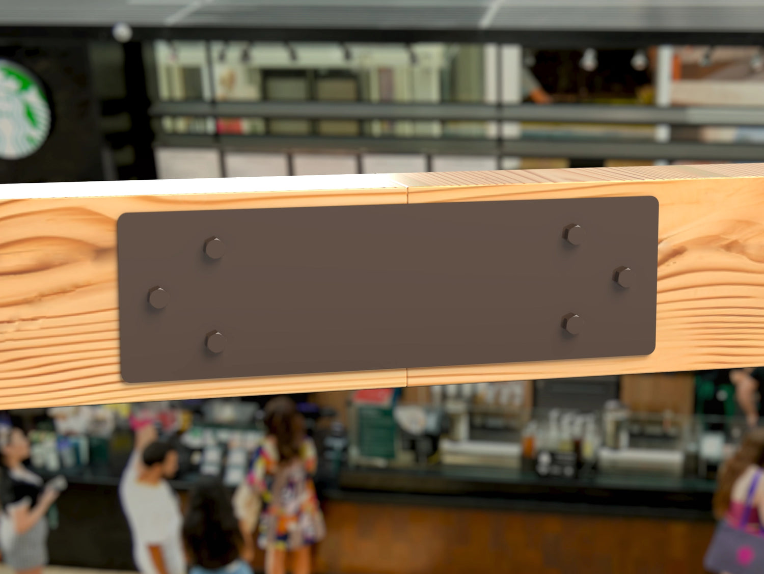 Standard Brackets for 8"x8" Dimensional Wood Post - Madison Iron and Wood