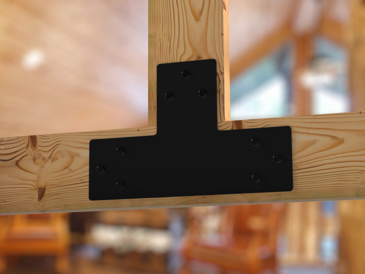 Standard Brackets for 8"x8" Dimensional Wood Post - Madison Iron and Wood