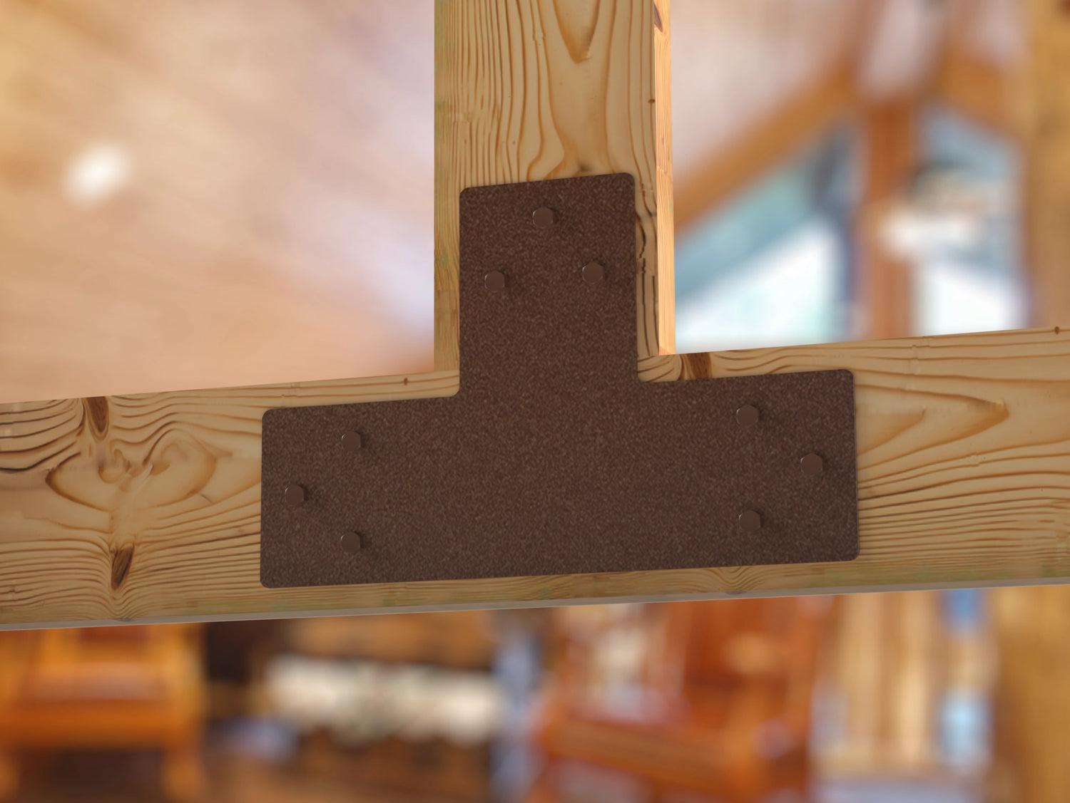Standard Brackets for 8"x8" Dimensional Wood Post - Madison Iron and Wood