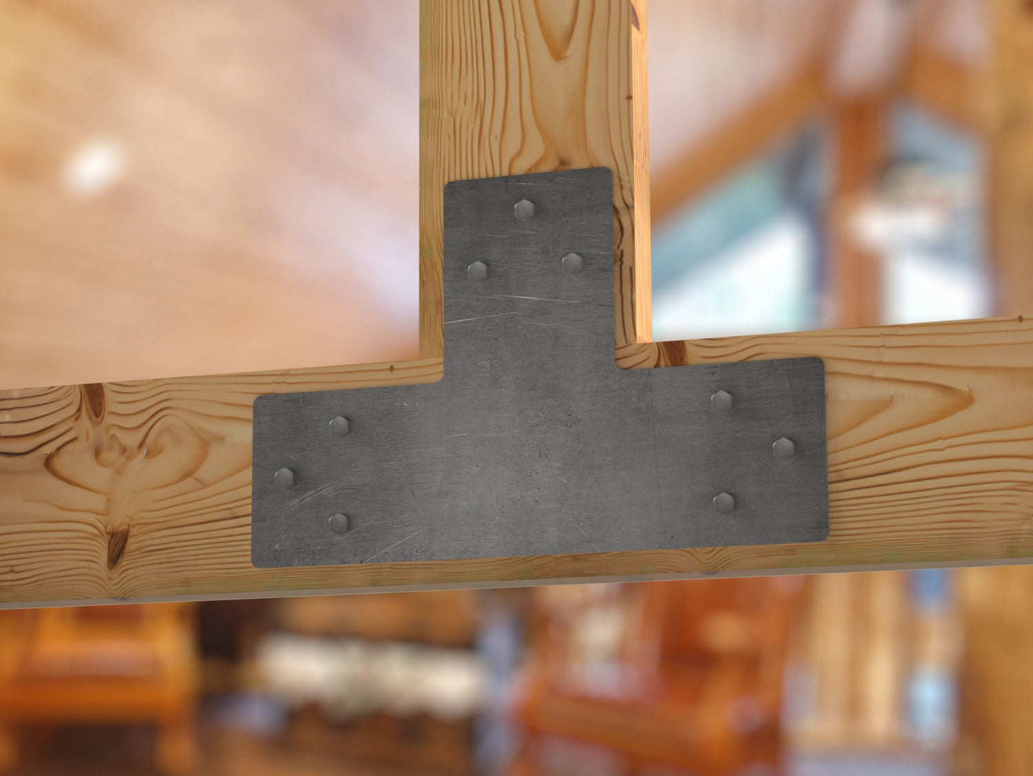Standard Brackets for 8"x8" Dimensional Wood Post - Madison Iron and Wood