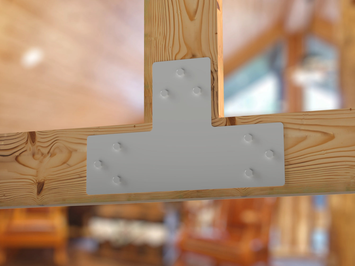 Standard Brackets for 8"x8" Dimensional Wood Post - Madison Iron and Wood