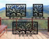 80"x30" - Bare Tree Fence/Gate Panel Insert - Madison Iron and Wood