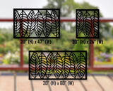 Modern Style Leaves Fence/Gate Panel Insert