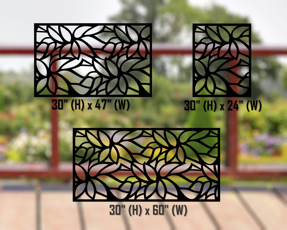 Leaf Pattern Fence/Gate Panel Insert