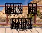 80"x30" - Saguaro National Park Fence/Gate Panel Insert - Madison Iron and Wood