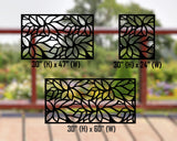 80"x30" - Leaf Pattern Fence/Gate Panel Insert - Madison Iron and Wood