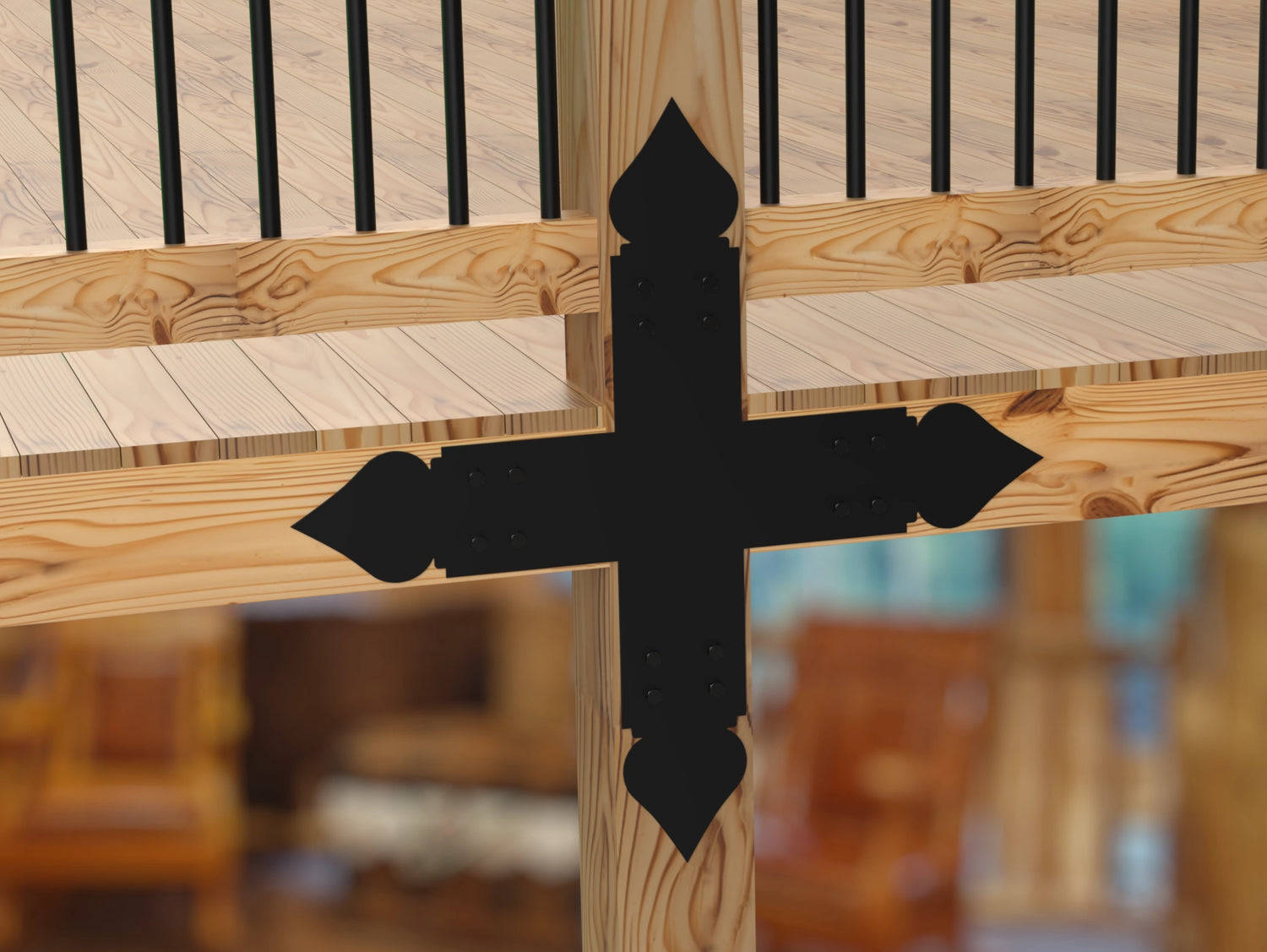 Spade Brackets For 4x4 Dimensional Lumber - Madison Iron and Wood