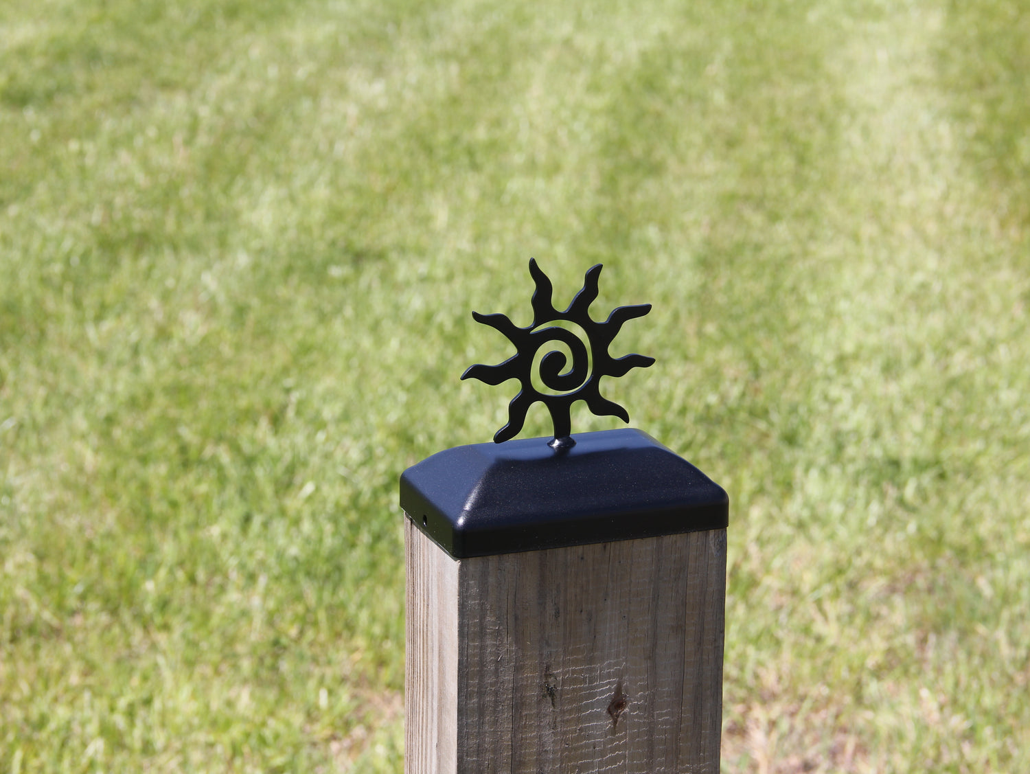 4x6 Sun Post Cap (3.5 x 5.5 Post Size) - Madison Iron and Wood