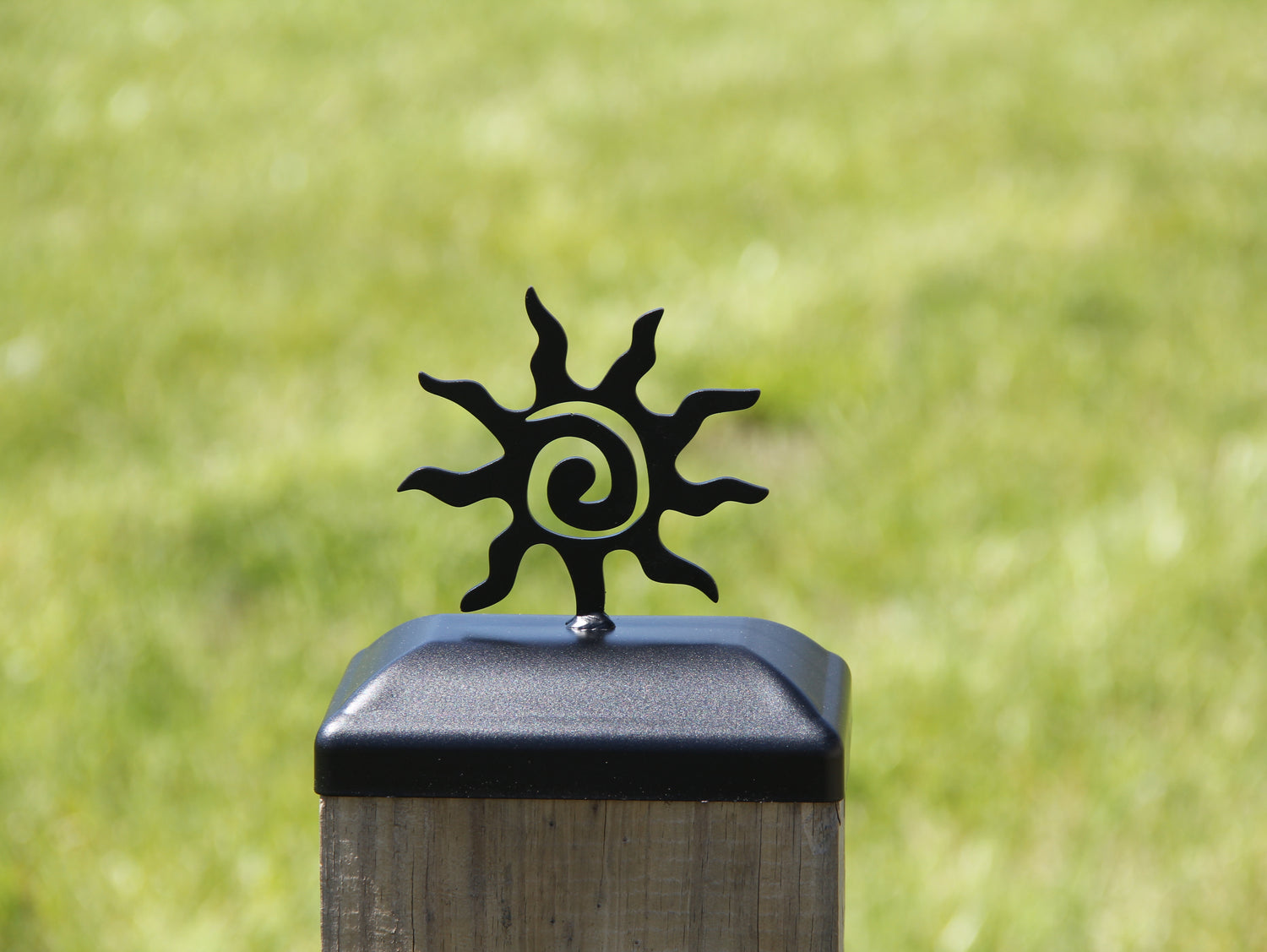 4x6 Sun Post Cap (3.5 x 5.5 Post Size) - Madison Iron and Wood