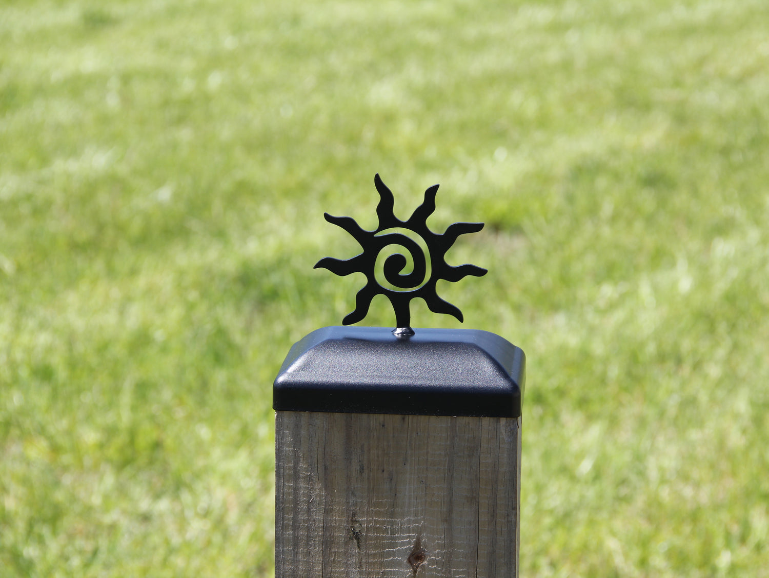 4x6 Sun Post Cap (3.5 x 5.5 Post Size) - Madison Iron and Wood