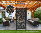 Tiger Stripes Privacy Panel - Madison Iron and Wood