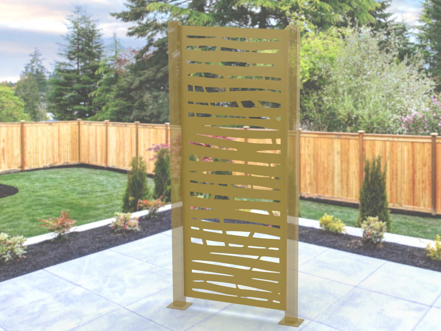 Tree Branches Privacy Panel - Madison Iron and Wood