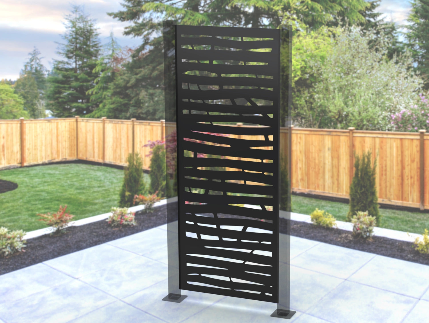 Tree Branches Privacy Panel - Madison Iron and Wood