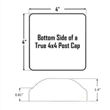 True Size 4x4 Post Cap Musical and Misc. Finial Choice