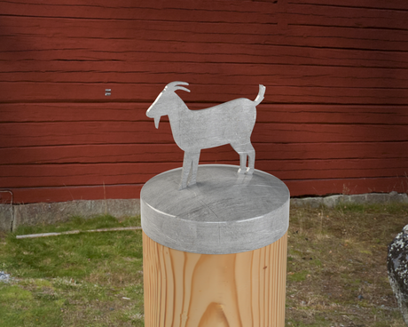 Goat, Round Post Cap (4x4 Round Post Size) - Madison Iron and Wood