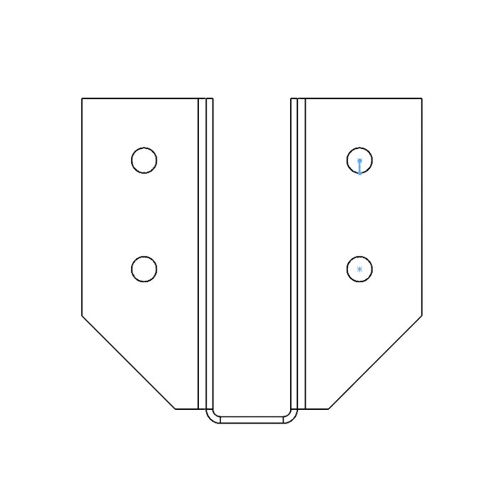 1.5"x5" Joist Hanger (2D)