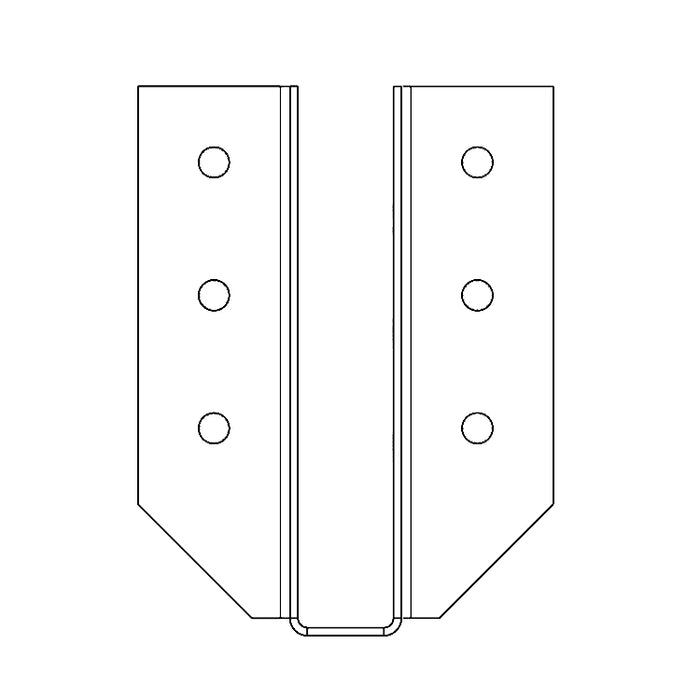 1.5"x7" Joist Hanger (2D)
