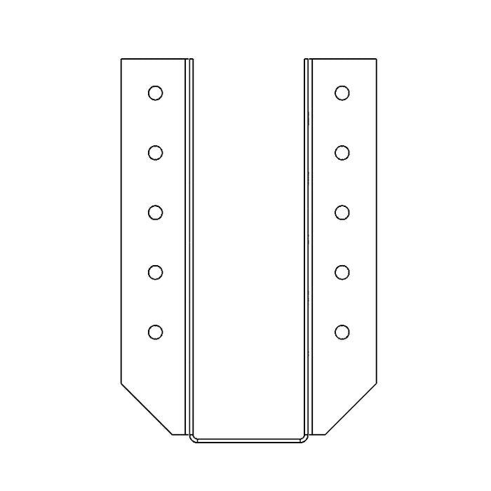 3.5"x11" Joist Hanger (2D)