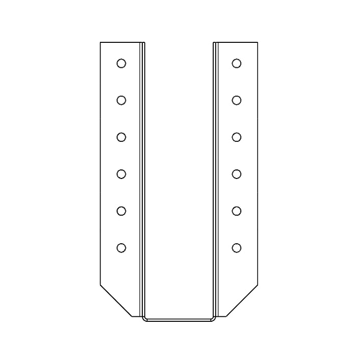 3.5"x13" Joist Hanger (2D)