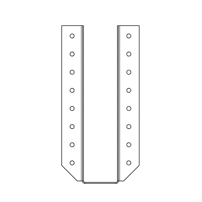3.5"x15" Joist Hanger (2D)