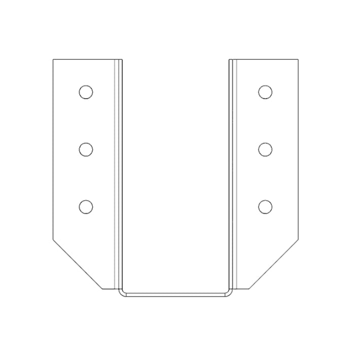 3.5"x7" Joist Hanger (2D)
