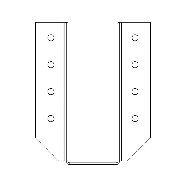 3.5"x9" Joist Hanger (2D)