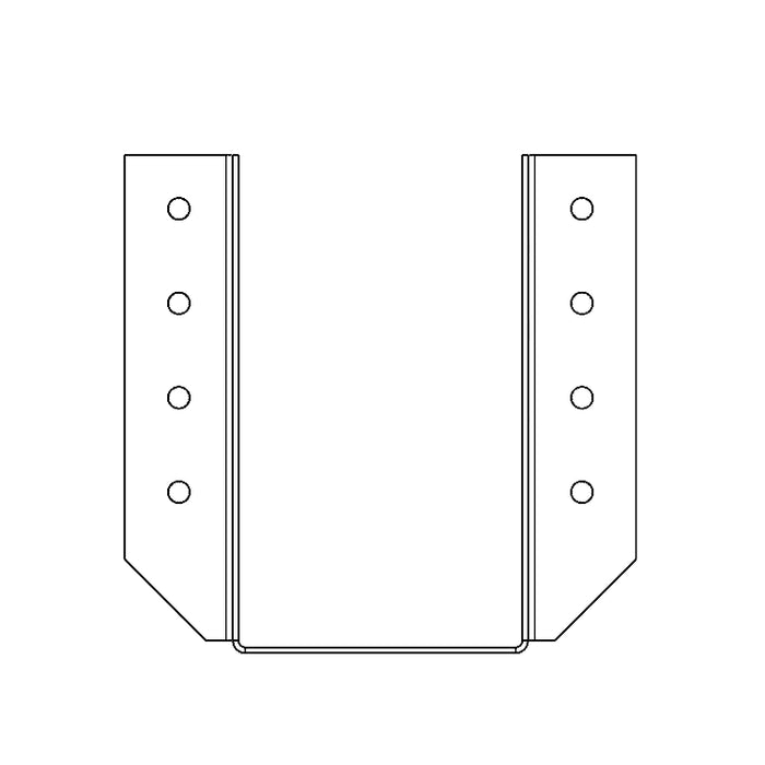 5.5"x9" Joist Hanger (2D)