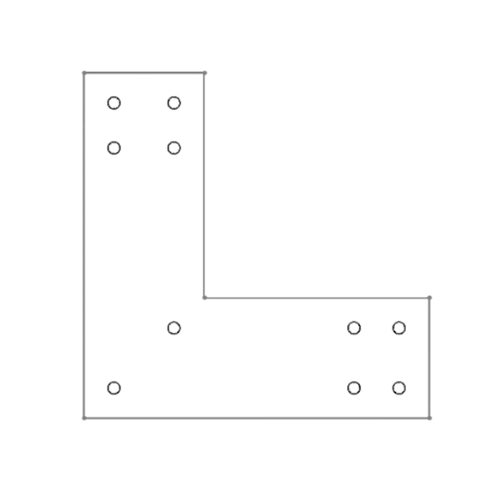 Industrial Style 6x6 L Bracket (2D)