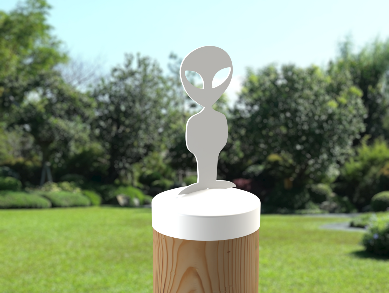 Alien, Round Post Cap (4x4 Round Post Size) - Madison Iron and Wood