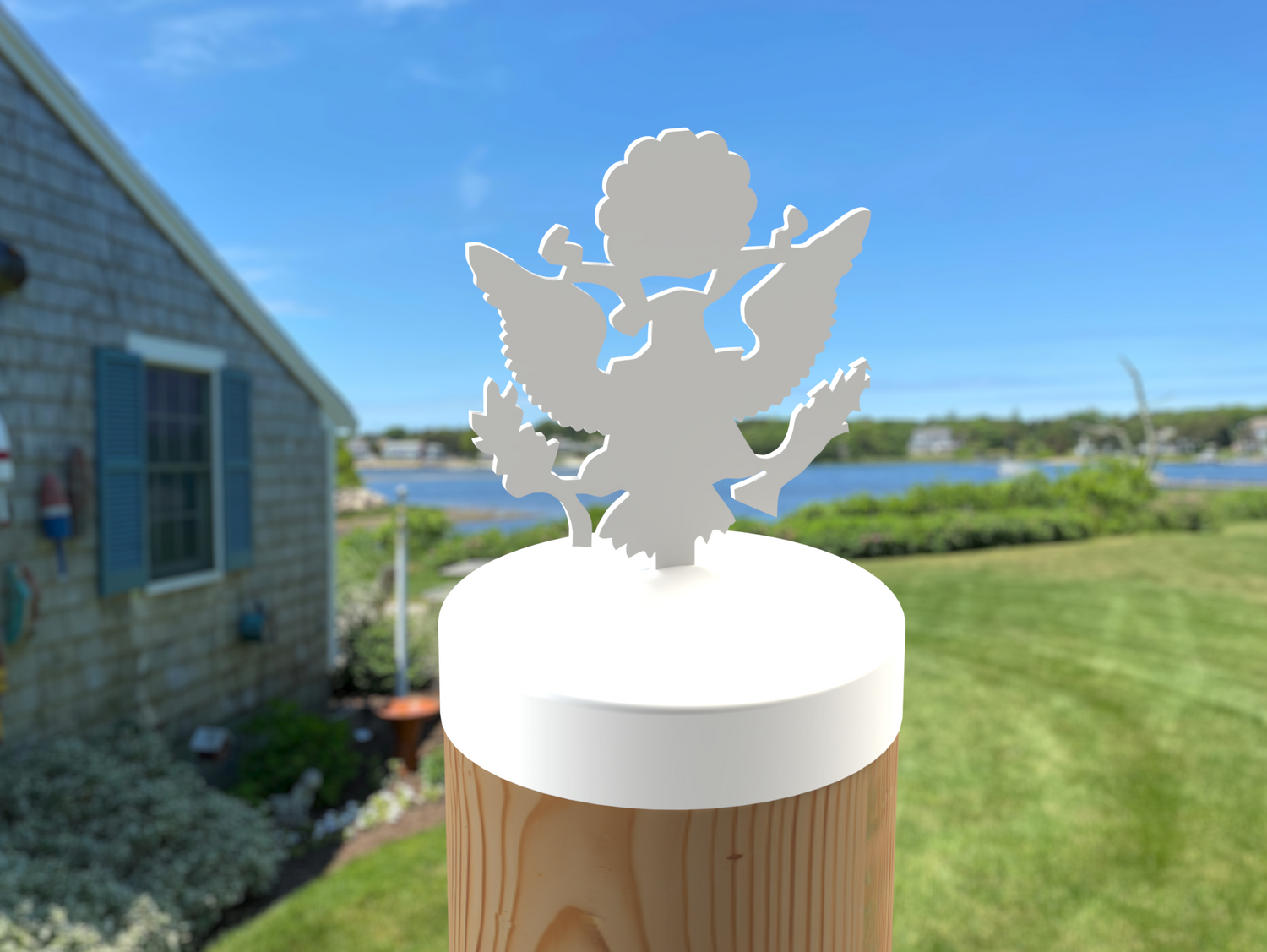 Army Logo, Round Post Cap (4x4 Round Post Size) - Madison Iron and Wood