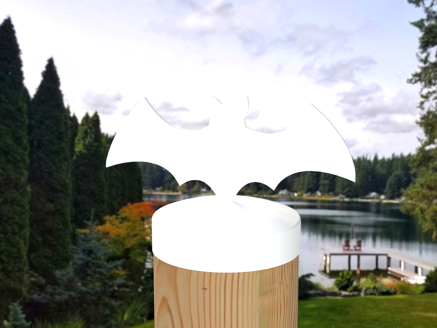 Bat, Round Post Cap (4x4 Round Post Size) - Madison Iron and Wood