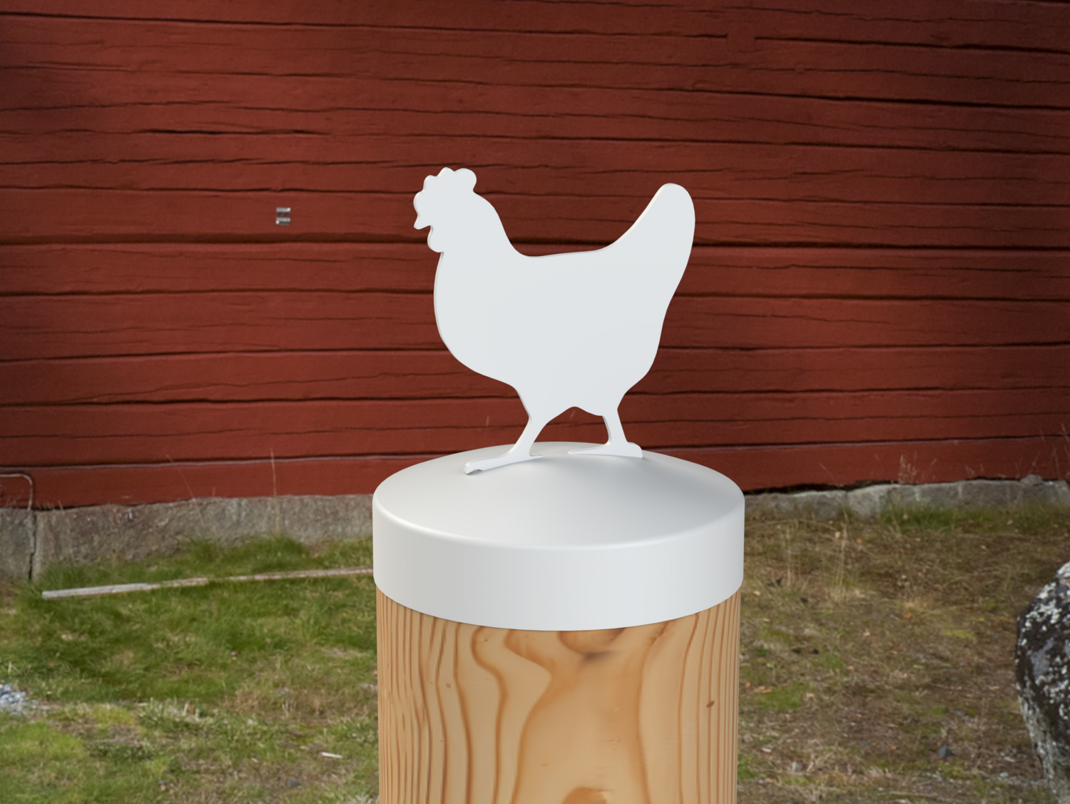Chicken, Round Post Cap (4x4 Round Post Size) - Madison Iron and Wood