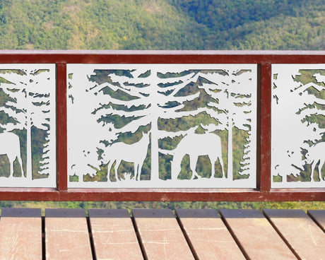 Horses Landscape Fence/Gate Panel Insert