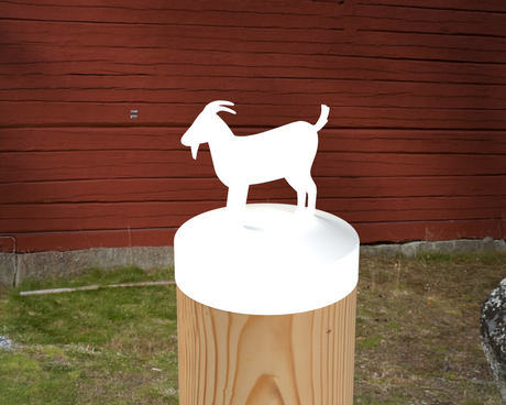 Goat, Round Post Cap (4x4 Round Post Size) - Madison Iron and Wood