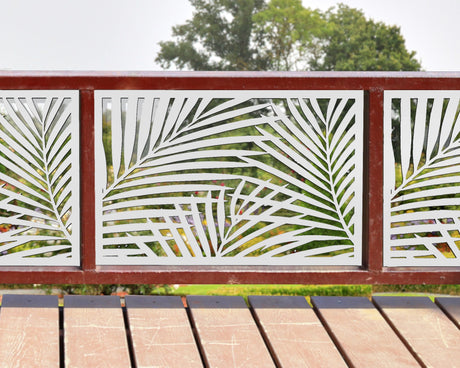 Palm Leaf Pattern Fence/Gate Panel Insert