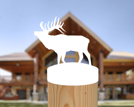 Elk, Round Post Cap (4x4 Round Post Size) - Madison Iron and Wood