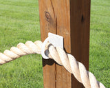 Heavy Duty Nautical Rope Ring, Light Strand Holder, Fence Rings (3 sizes available) - Madison Iron and Wood