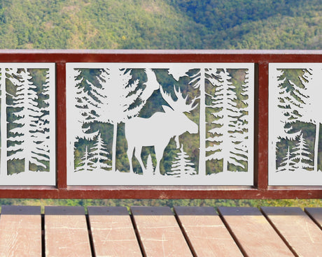 Single Moose Landscape Fence/Gate Panel Insert