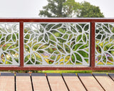 80"x30" - Leaf Pattern Fence/Gate Panel Insert - Madison Iron and Wood