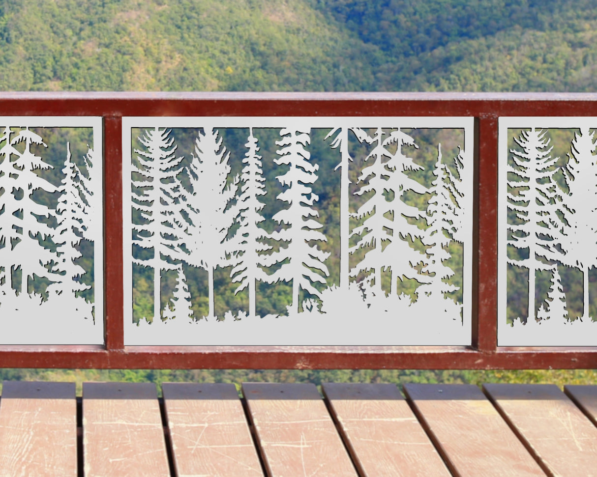 Forest Landscape Fence/Gate Panel Insert