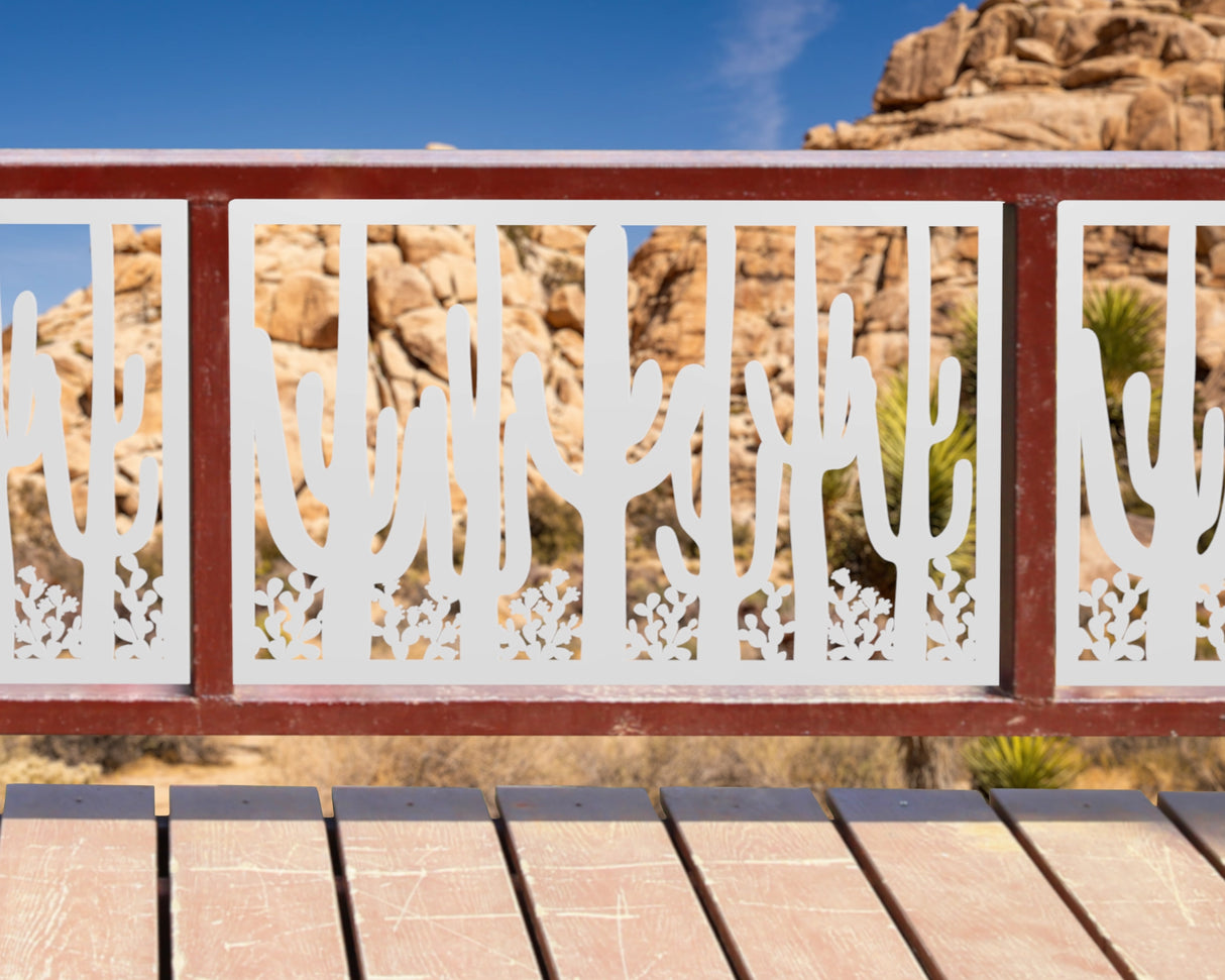 80"x30" - Saguaro National Park Fence/Gate Panel Insert - Madison Iron and Wood