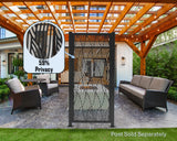 Wavey Design Privacy Panel - Madison Iron and Wood